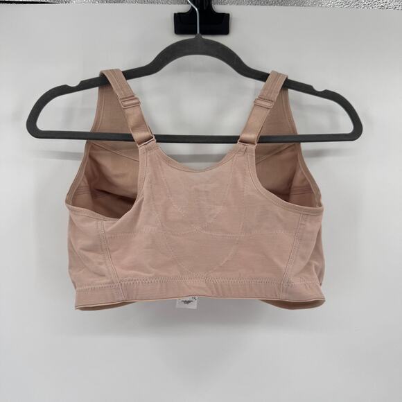 Glamorise Magic Lift Posture Back Support Bra Front Closure Beige 36G - Picture 4 of 7